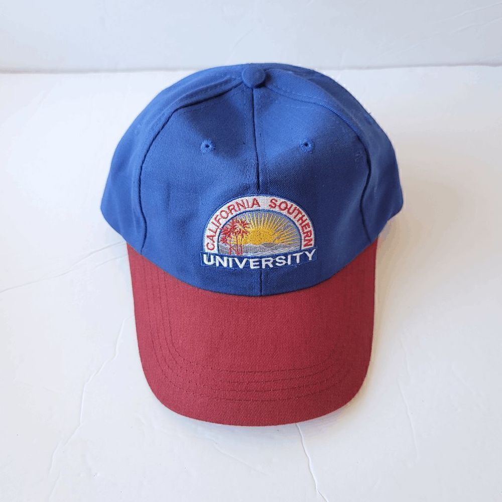 California Southern UNIVERSITY blue red mens hat adjustable srap